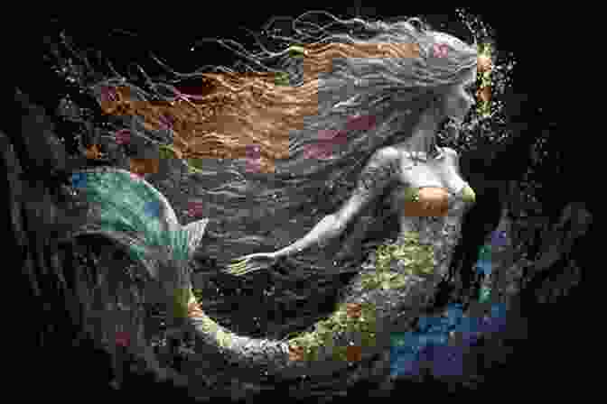 A Captivating Painting Of A Mermaid With Flowing Hair And A Shimmering Tail, Surrounded By Underwater Flora And Fauna Magickal Mermaids And Water Creatures