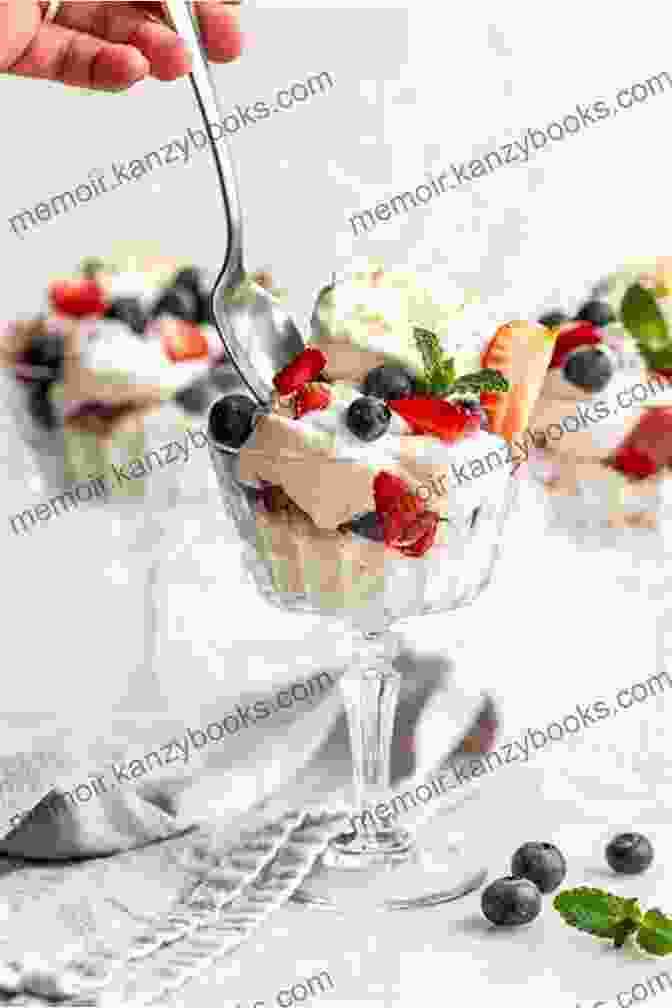 A Close Up Of A Bowl Of Ice Cream Topped With Fresh Berries And Whipped Cream. Easy To Make Ice Cream Recipes: Step By Step Guide To Make Tasty Homemade Ice Cream