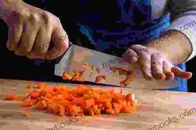 A Close Up Of A Chef Demonstrating Proper Knife Skills 365 Canadian Recipes: A Canadian Cookbook That Novice Can Cook