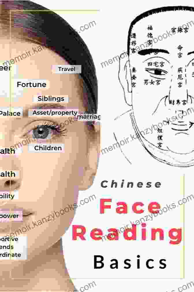 A Close Up Of A Face Being Analyzed Using Traditional Chinese Face Reading Techniques Traditional Chinese Face Reading Level 1