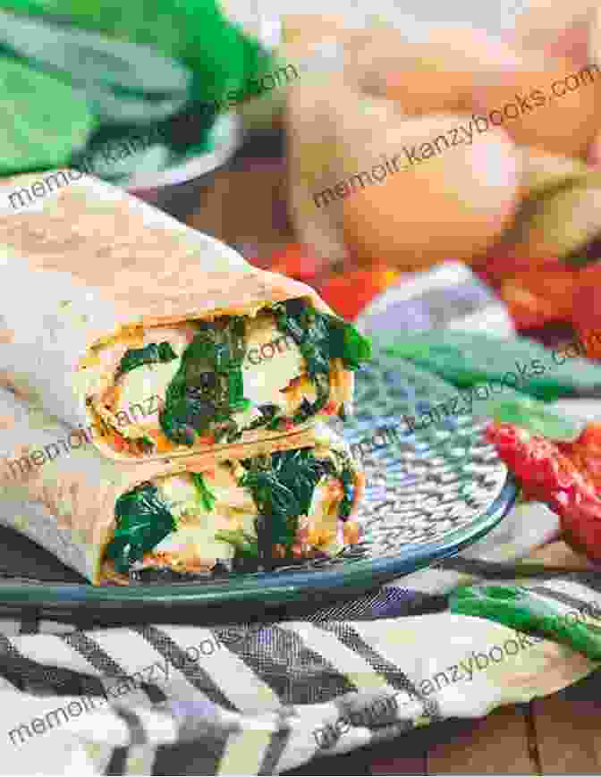 A Colorful And Nutritious Breakfast Burrito Filled With Spinach, Feta, Eggs, And Salsa 3 Ingredient Juicing Recipe Book: 100 Easy Recipes For Everyday Health