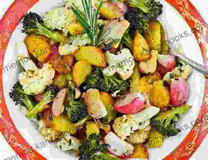 A Colorful Plate Of Roasted Vegetable Pasta, Showcasing A Medley Of Grilled Vegetables Tossed In A Flavorful Sauce 123 Yummy Angel Hair Pasta Recipes: Not Just A Yummy Angel Hair Pasta Cookbook