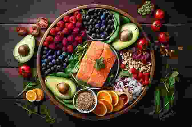 A Colorful Spread Of Fruits, Vegetables, Whole Grains, And Lean Protein, Representing The Key Components Of The Dash Diet For Weight Loss. Dash Diet For Weight Loss: Low Sodium Guide For Beginners To Lose Weight Easily And Lower Your Blood Pressure Naturally With 21 Day Complete Meal Plan