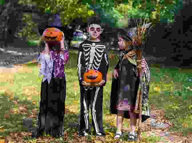 A Group Of Children In Halloween Costumes Investigating A Mysterious House A Halloween Night Caper Robin Hollo