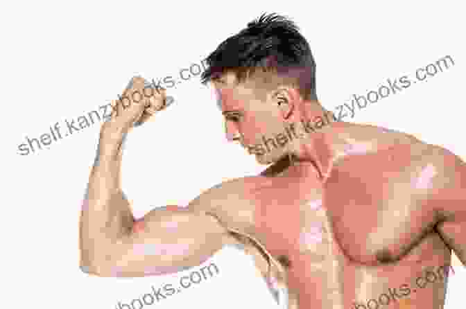 A Muscular Man Flexing His Muscles. High Intensity Training: How To Build Muscles In Minutes Fast Efficient And Healthy