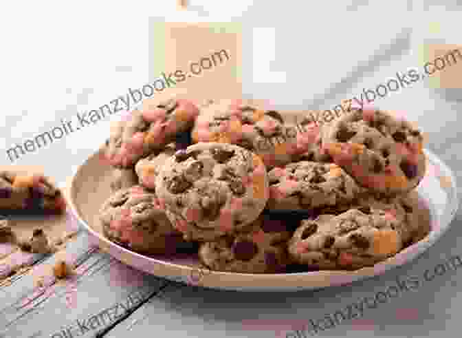 A Photo Of A Plate Of Chocolate Chip Cookies Vintage Dessert Recipes: Timeless And Memorable Old Fashioned Sweet Recipes From Our Grandmothers (Lost Recipes Vintage Cookbooks)