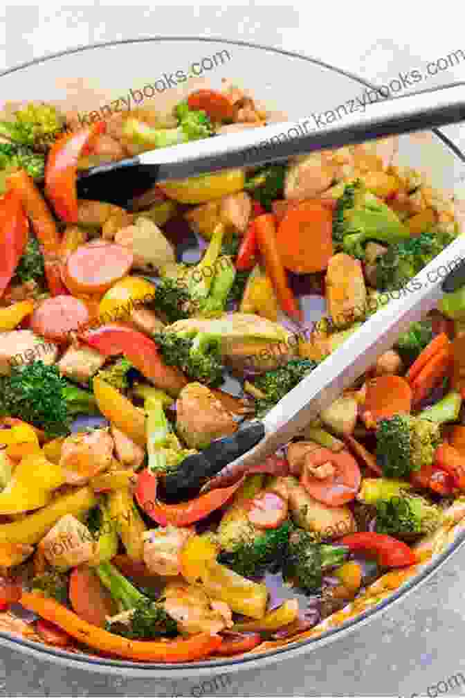 A Photo Of A Plate Of Stir Fried Chicken With Vegetables The Chicken Bible: Say Goodbye To Boring Chicken With 500 Recipes For Easy Dinners Braises Wings Stir Fries And So Much More