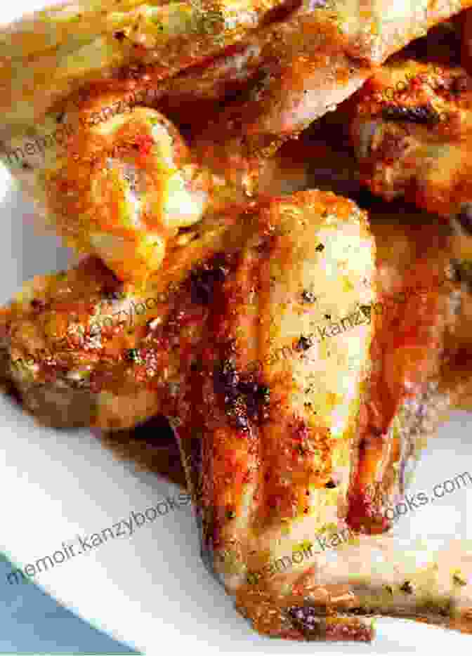 A Photo Of A Selection Of Delicious Air Fryer Recipes, Including Chicken Wings, Salmon, And Vegetables. AIR FRYER COOKBOOK: The Best Collection Of Air Fryer Recipes For Your Home