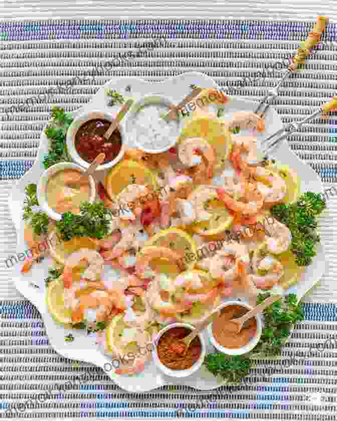 A Platter Of Seafood Appetizers, Including Shrimp Cocktail, Oysters On The Half Shell, And Crab Cakes Master In Cooking Seafood Collection Of Seafood Recipes: How To Make Seafood Dishes