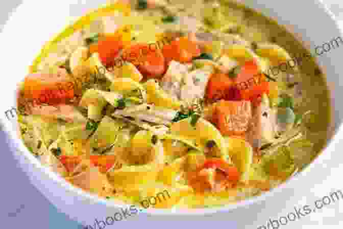 A Steaming Bowl Of Chicken Noodle Soup With Carrots, Celery, And Noodles Vintage Recipes Vol 3: Timeless And Memorable Old Fashioned Recipes From Our Grandmothers (Lost Recipes Vintage Cookbooks 5)