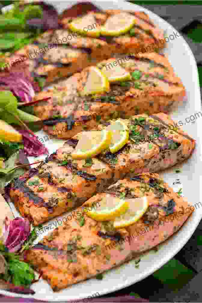 A Succulent And Flavorful Grilled Salmon, Topped With A Zesty Lemon Herb Sauce, Served Alongside Roasted Asparagus For A Complete And Satisfying Meal. The Gluten Free Good Health Cookbook: The Delicious Way To Strengthen Your Immune System And Neutralize Inflammation