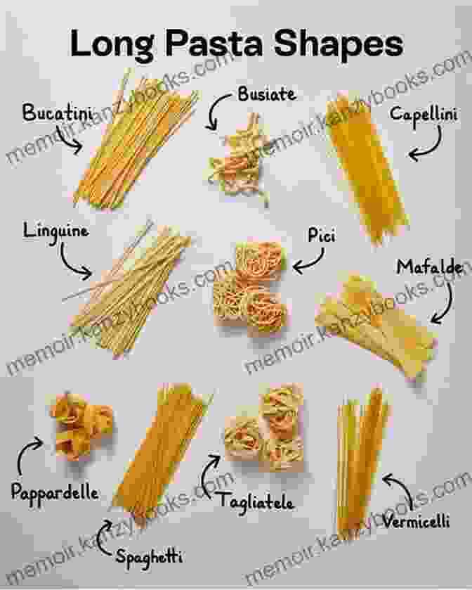 A Variety Of Different Pasta Shapes Guide To Homemade Pasta: More Than 40 Super Easy Quick Recipes You Will Love