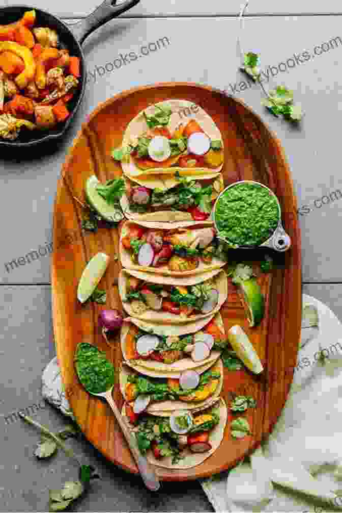 A Vibrant Plate Of Plant Based Meat Tacos Topped With Fresh Vegetables And Salsa. Cooking With Plant Based Meat: 75 Satisfying Recipes Using Next Generation Meat Alternatives