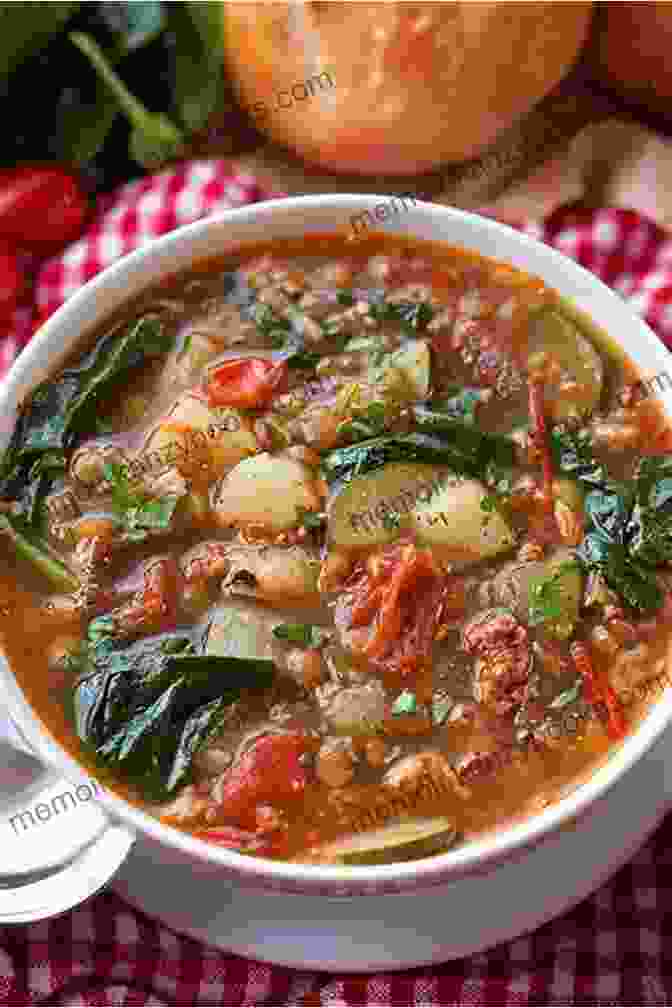 A Warm And Hearty Lentil Soup, Packed With Protein And Fiber For A Nourishing And Satisfying Lunch. The Gluten Free Good Health Cookbook: The Delicious Way To Strengthen Your Immune System And Neutralize Inflammation