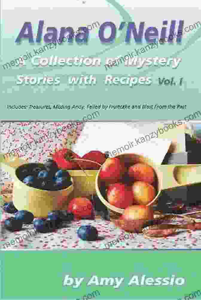 Alana Neill Mysteries With Vintage Recipes Book Cover Featuring A Vintage Kitchen Scene With A Woman In A Floral Dress And A Magnifying Glass Harassed By Hauntings: Alana O Neill Mysteries With Vintage Recipes