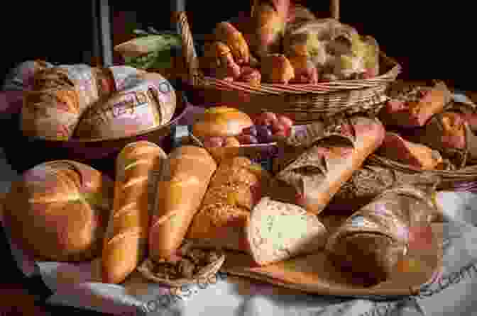 An Assortment Of Freshly Baked Breads, Including Baguettes, Sourdough Loaves, Brioche Buns, And Focaccia. 101 Easy To Follow Bread Recipes: Quick Recipes To Making Bread With A Bread Machine: Baked Bread