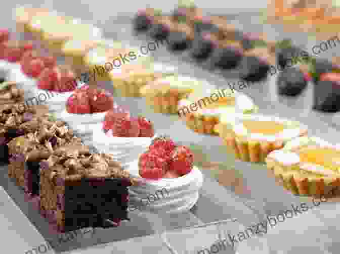 An Enticing Display Of Colorful And Decadent Desserts From 'Wow 1001 Homemade Specialty Dessert Recipes' Wow 1001 Homemade Specialty Dessert Recipes: Make Cooking At Home Easier With Homemade Specialty Dessert Cookbook