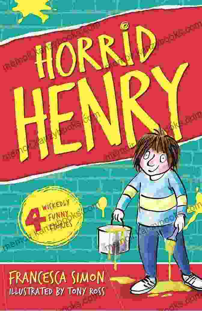 An Illustration By Tony Ross Depicting Horrid Henry Pulling A Prank On His Younger Brother Perfect Peter Horrid Henry S Jumbo Joke (3 In 1): Horrid Henry S Hilariously Horrid Joke Book/Purple Hand Gang Joke Book/All Time Favourite Joke