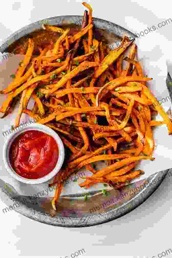 Crispy And Addictive Sweet Potato Fries Made With Minimal Oil, Air Fried To Perfection. AIR FRYER COOKBOOK FOR BEGINNERS: EASY 40+ AIR FRYER RECIPES