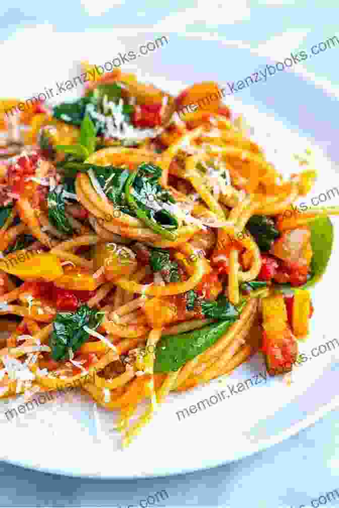 Delectable Italian Pasta Topped With Fresh Vegetables And Herbs. Whole Food Cooking Every Day: Transform The Way You Eat With 250 Vegetarian Recipes Free Of Gluten Dairy And Refined Sugar