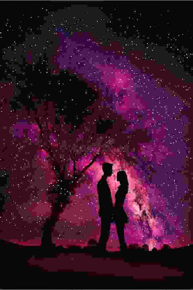 Distant Heart Book Cover Featuring A Couple Embracing Under A Starry Sky A Distant Heart