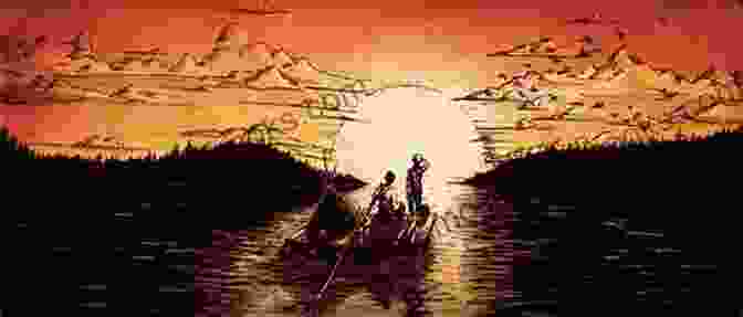 Huckleberry Finn And Jim Rafting Down The Mississippi River The Adventures Of Huckleberry Finn Annotated