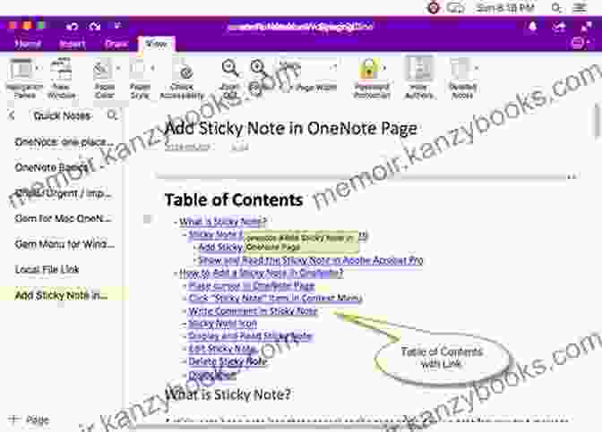 Image Of OneNote Pages And Content ONENOTE FOR BEGINNERS 2024: AN IN DEPTH GUIDE ON HOW TO USE ONENOTE