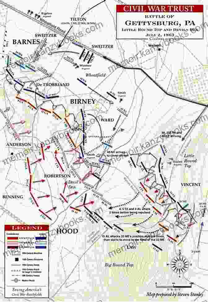 Map Of The Battle Of East Cavalry Field On July 1, 1863, Showing The Union And Confederate Cavalry Movements And Charges. The Maps Of The Cavalry At Gettysburg: An Atlas Of Mounted Operations From Brandy Station Through Falling Waters June 9 July 14 1863 (Savas Beatie Military Atlas Series)