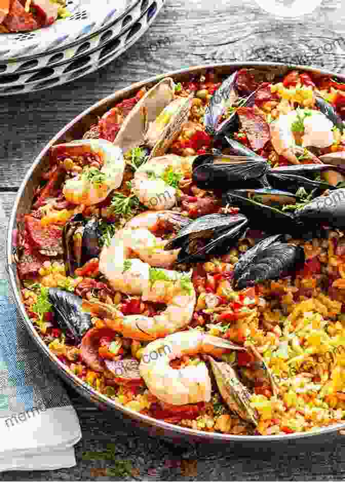 Paella Valenciana, A Vibrant Spanish Rice Dish Loaded With Seafood And Vegetables Quick Easy Hispanic Recipes Cookbook: Healthy Spanish Meal Recipes That Will Delight Your Taste Buds To No End (Food Wine Mexican Spanish Hispanic Quick Cookbooks Healthy Diet Recipes)