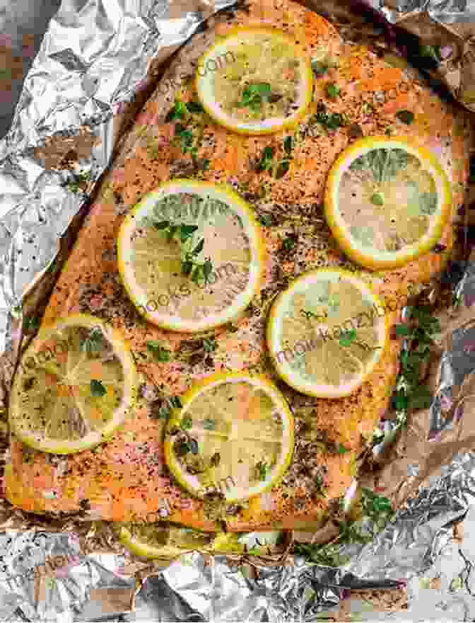 Perfectly Grilled Salmon Fillet Adorned With Lemon Slices, Aromatic Herbs, And A Drizzle Of Olive Oil Gale Gand S Brunch : 100 Fantastic Recipes For The Weekend S Best Meal: A Cookbook