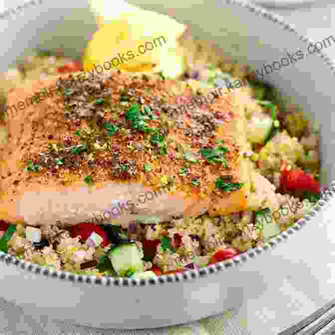 Quinoa Salad With Grilled Salmon And Roasted Vegetables The Kitchen Of Bodybuilder S: Recipes For Building Muscle And Staying Healthy