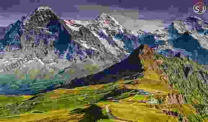 Stunning Vista From A Mountain Summit In The Swiss Alps Trekking In The Alps (Mountain Walking)