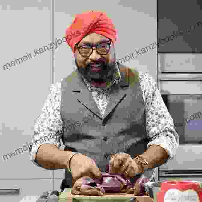 Tony Singh Posing With His Cookbook 'Tasty Tony Singh', Holding A Dish With Vibrant Indian Spices And Vegetables Tasty Tony Singh