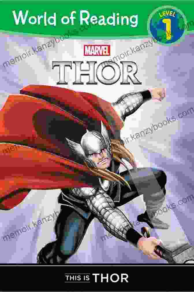 World Of Reading Thor Book Cover Featuring Thor Wielding His Iconic Hammer, Mjolnir, Amidst A Backdrop Of Lightning And Asgard's Skyline World Of Reading Thor: This Is Thor: (Level 1) (World Of Reading (eBook))