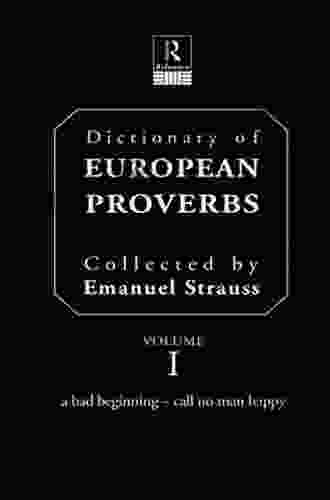 Dictionary Of European Proverbs Judith E Harper